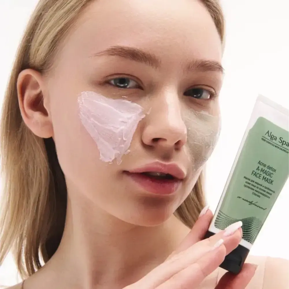 Маска Alga Spa для лица для жирной и проблемной кожи «Acne detox A-MAGIC FACE MASK», 75 мл