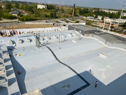 Ремонт кровли из ПВХ мембраны на объекте - Здание завода по производству силикатного кирпича по адресу: Свердловская область, г. Каменск-Уральский, ул.Силикатная, д. 1А