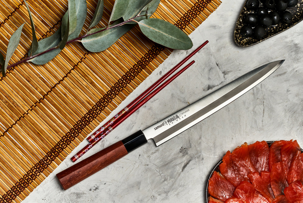 Нож кухонный Янагиба 24см Samura Okinawa