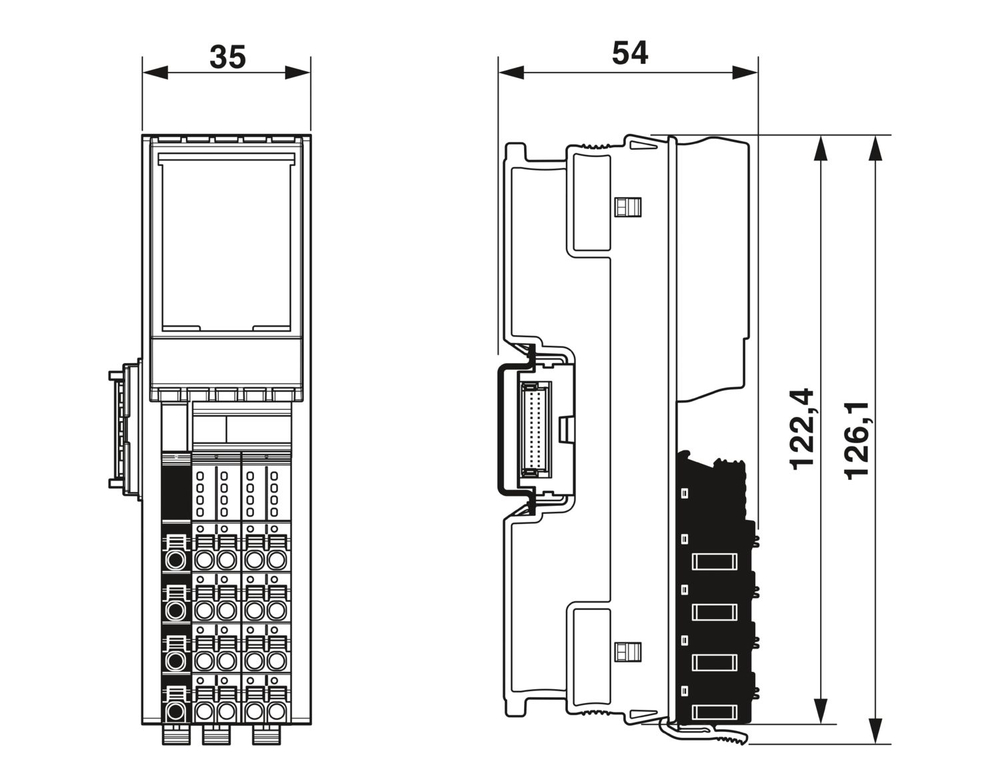 1035427 - AXL F DO8/2 2A XC 1H - Цифровой модуль