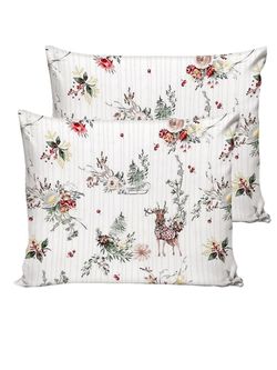 Постельное белье перкаль Сказка "Сочельник (кр)" 2-спальное Наволочка 50х70 см 2 шт Простынь 240x215 см Пододеяльник 175x215 см