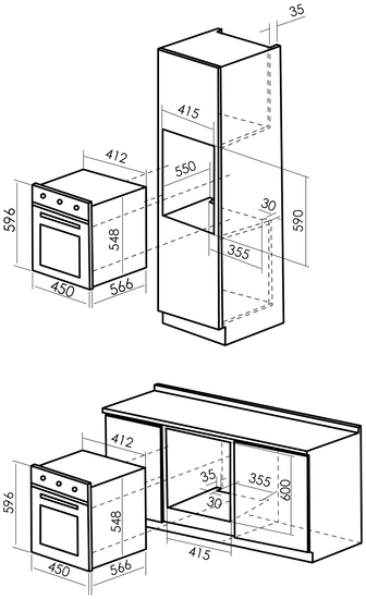 Электрический духовой шкаф MBS DE-452