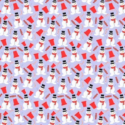 Снеговик и сладости