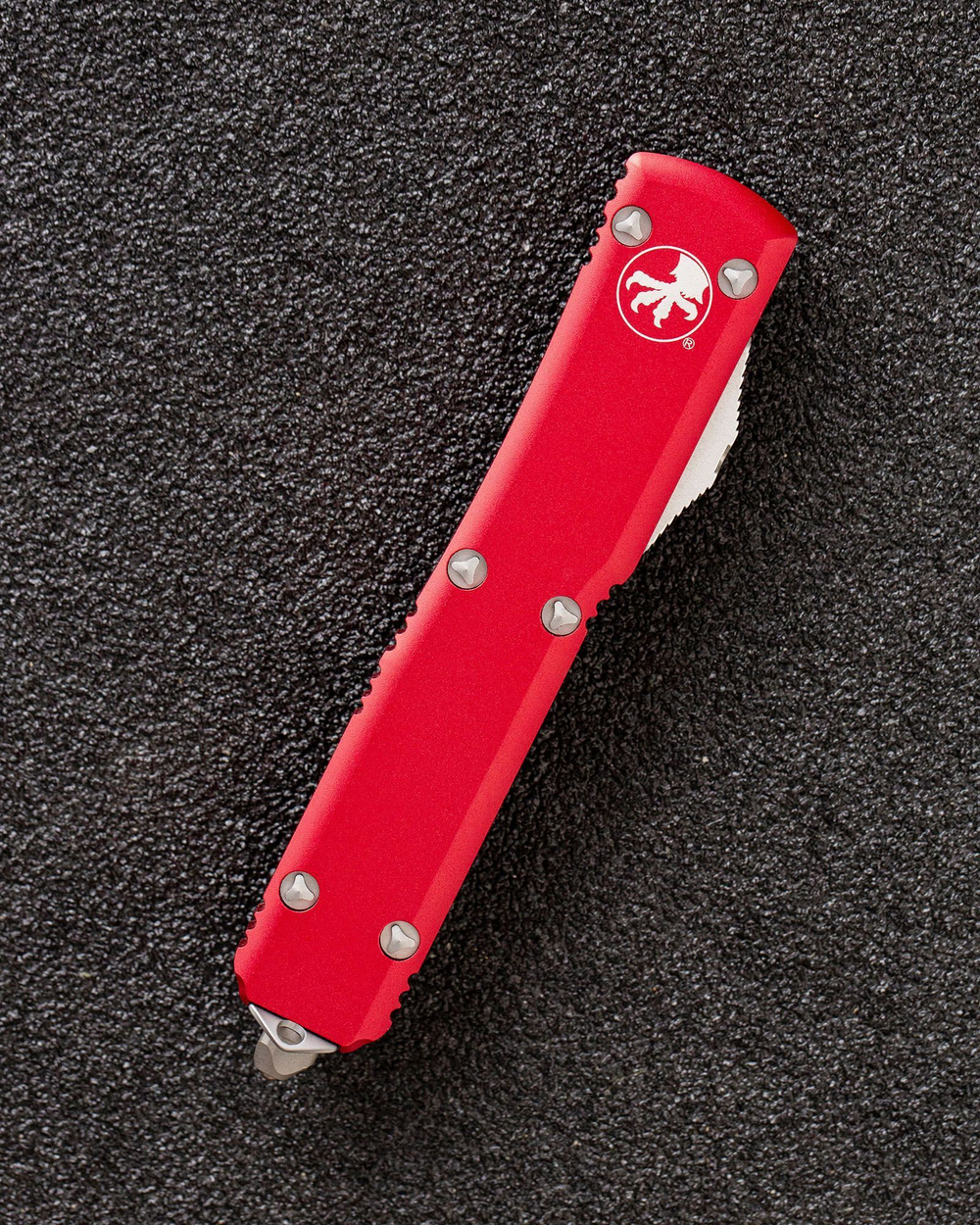 Автоматический складной нож Microtech Ultratech S/E Standart Stonewash VG-10 121-10RD (красный)