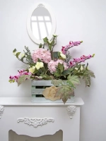 Композиция в ящике "Гортензия"