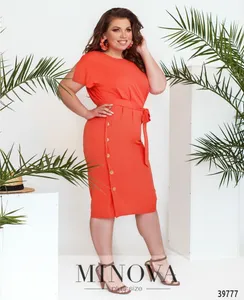 Платье 3150B-оранжевый Minova
