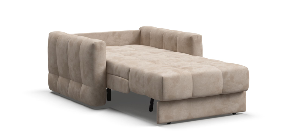 Босс Слип кресло-кровать Велюр Алькантара пепел