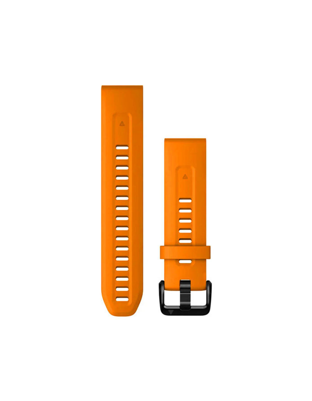 Ремешок 20 мм для Garmin Fenix 7S, Fenix 6S, Fenix 5S, Instinct 2S, Epix Pro Gen 2 (42 mm) силиконовый быстросъемный (Оранжевый)