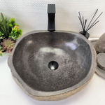 Раковина из речного камня RS-63851 (45*42*15) 0121