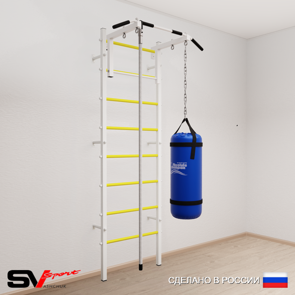 Шведская стенка Sv Sport 5093 (Турник стандарт/Канат/Цепь/Мешок 30кг)
