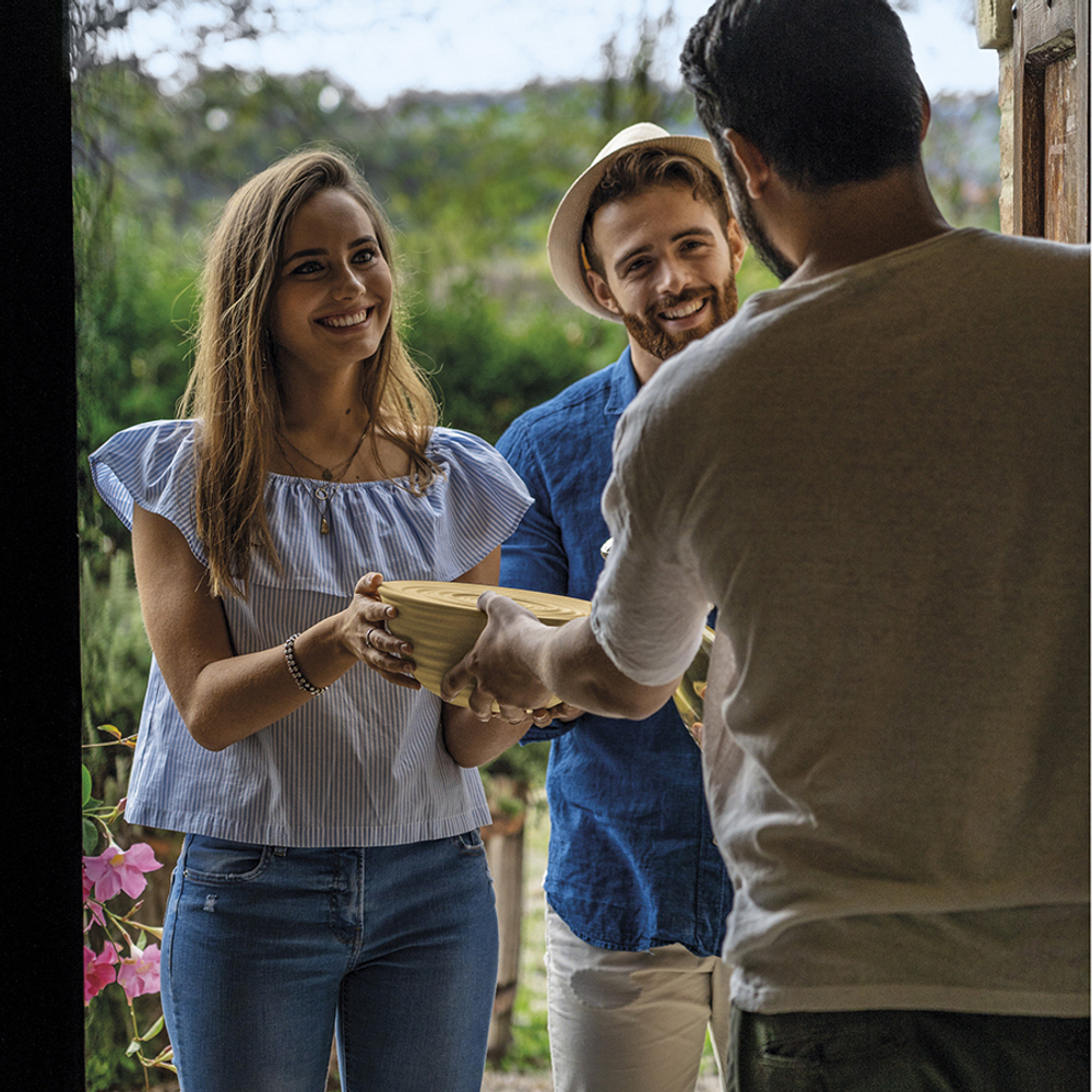 Миска с крышкой tierra, D18 см, голубая