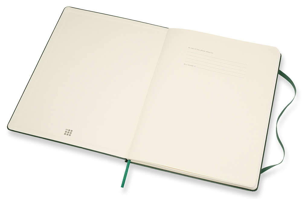 Блокнот Moleskine Classic (QP090K15) 19х25 см, 192стр. в линейку, твердая обложка, зеленый