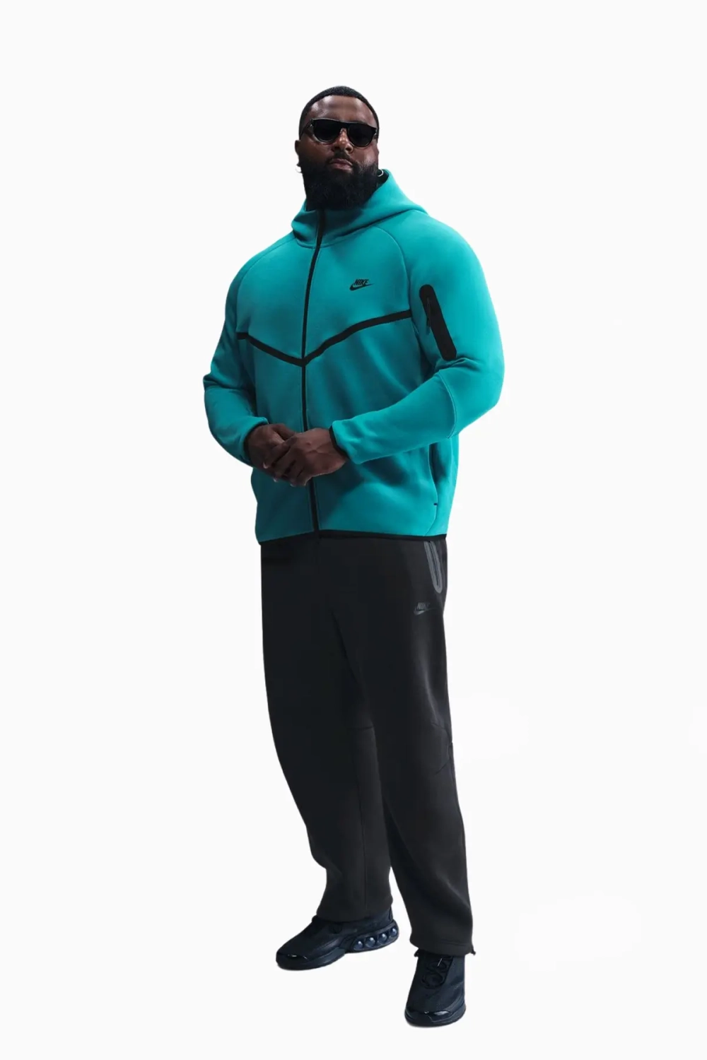 Кофта Nike Sportswear Tech Fleece Windrunner - зеленый