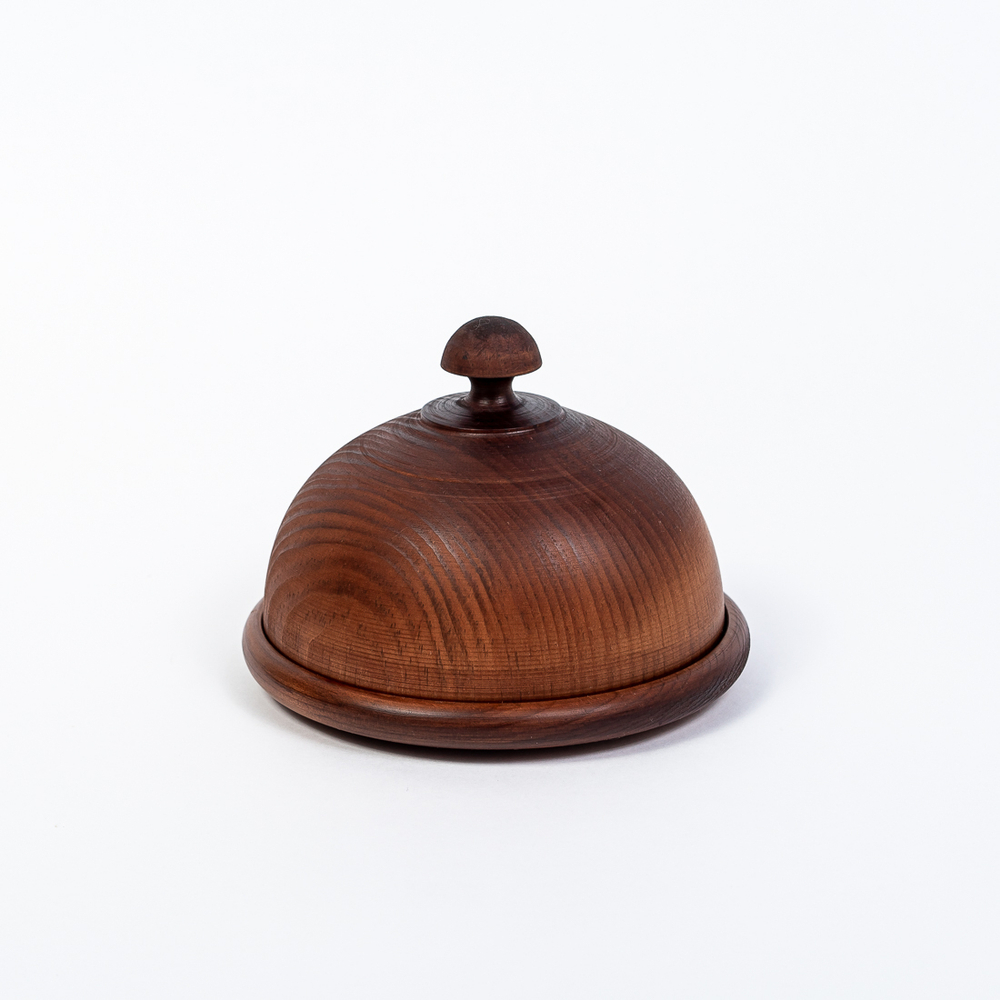 Масленка из дерева Сибирский Кедр для сливочного масла. MS7