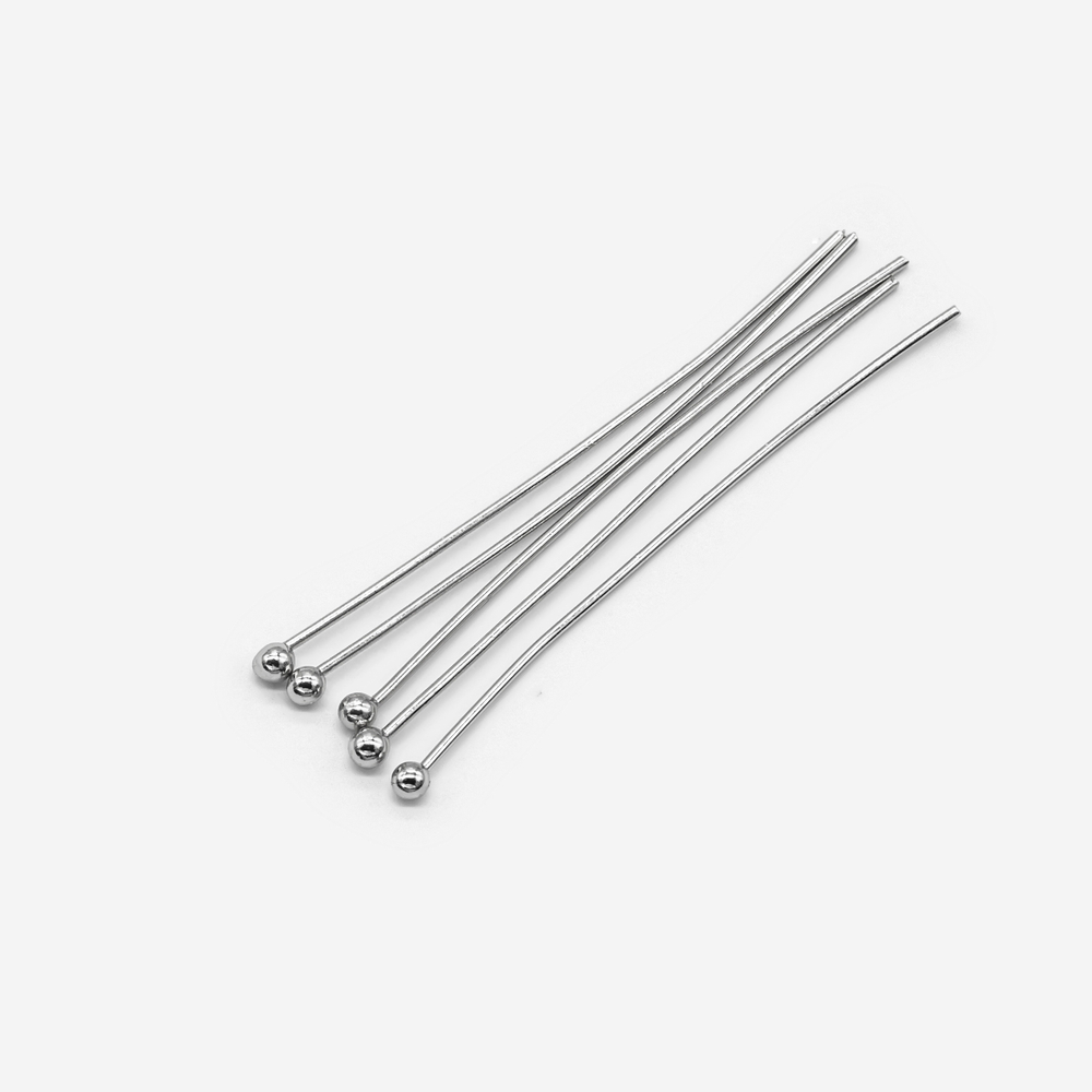 Пины с шариком средней жесткости, 50*0,6мм, родирование
