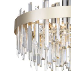 Citilux Лаура CL301282 Люстра хрустальная подвесная Шампань