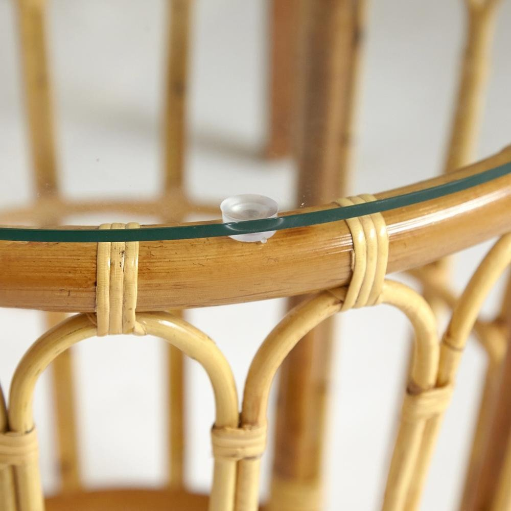 Комплект террасный AKIRA /с подушкой/ skin rattan eco, 54х60х78см / D46х40см, Natural (натуральный)