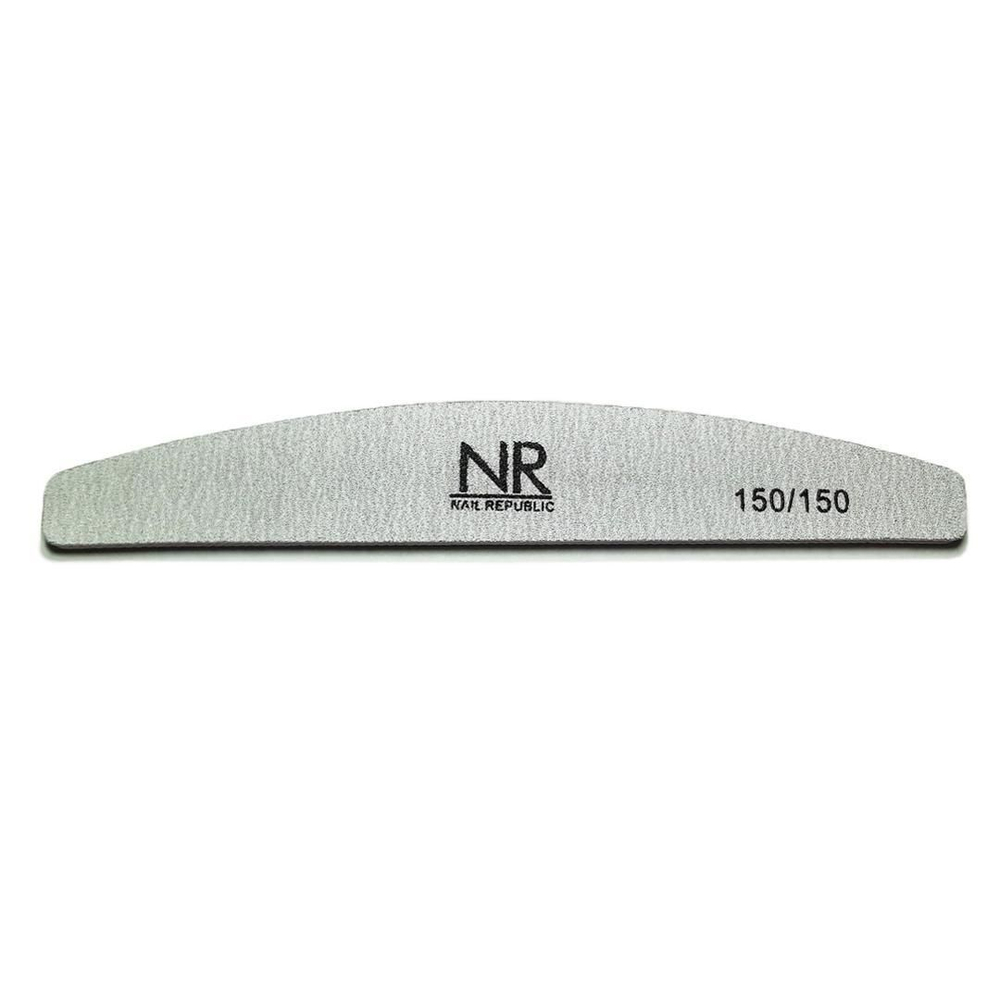 NR Пилка серая луна набор (пластик) 150/150 грит (25 штук)