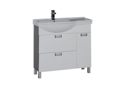 Тумба с раковиной Aquanet Сити 90 L венге