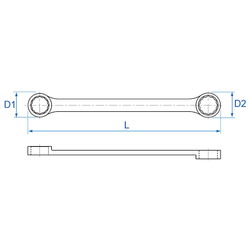KING TONY (1F06MRN) Набор накидных ключей, 10-24 мм, 6 предметов
