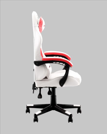 Кресло спортивное TopChairs Phantom бело-красный