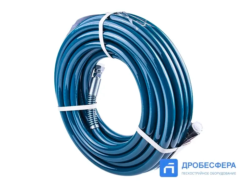 Шланг для окрасочного аппарата 250 бар 15 метров 3/8" бирюзовый арт. DP-637H07-15