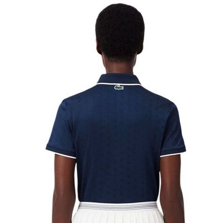 Женское поло Lacoste Tennis Heritage Ultra Dry Stretch - navy blue