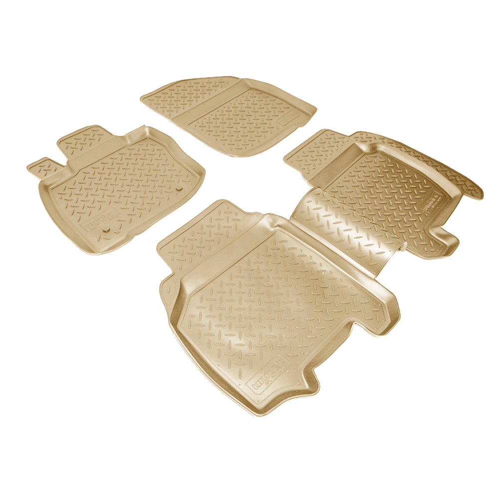 Ковры в салон Norplast/Unidec для Honda Civic VIII в кузове EU FK1 (2006-2012), Бежевый, арт.NPL-Po-30-09-B