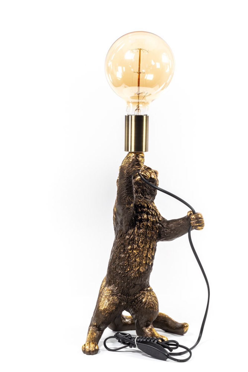 Настольная лампа Кот Эдисон Бронза