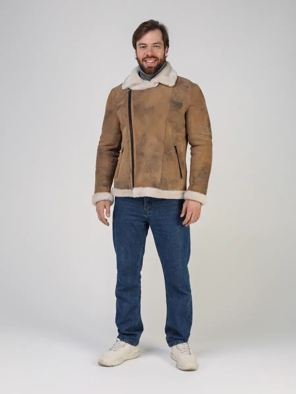 Дубленка зимняя натуральная куртка косуха