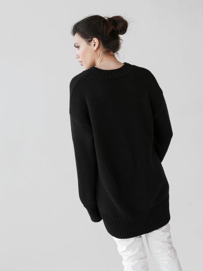 AIM  удлиненный.Цвет черный. 50% шерсть мериноса.