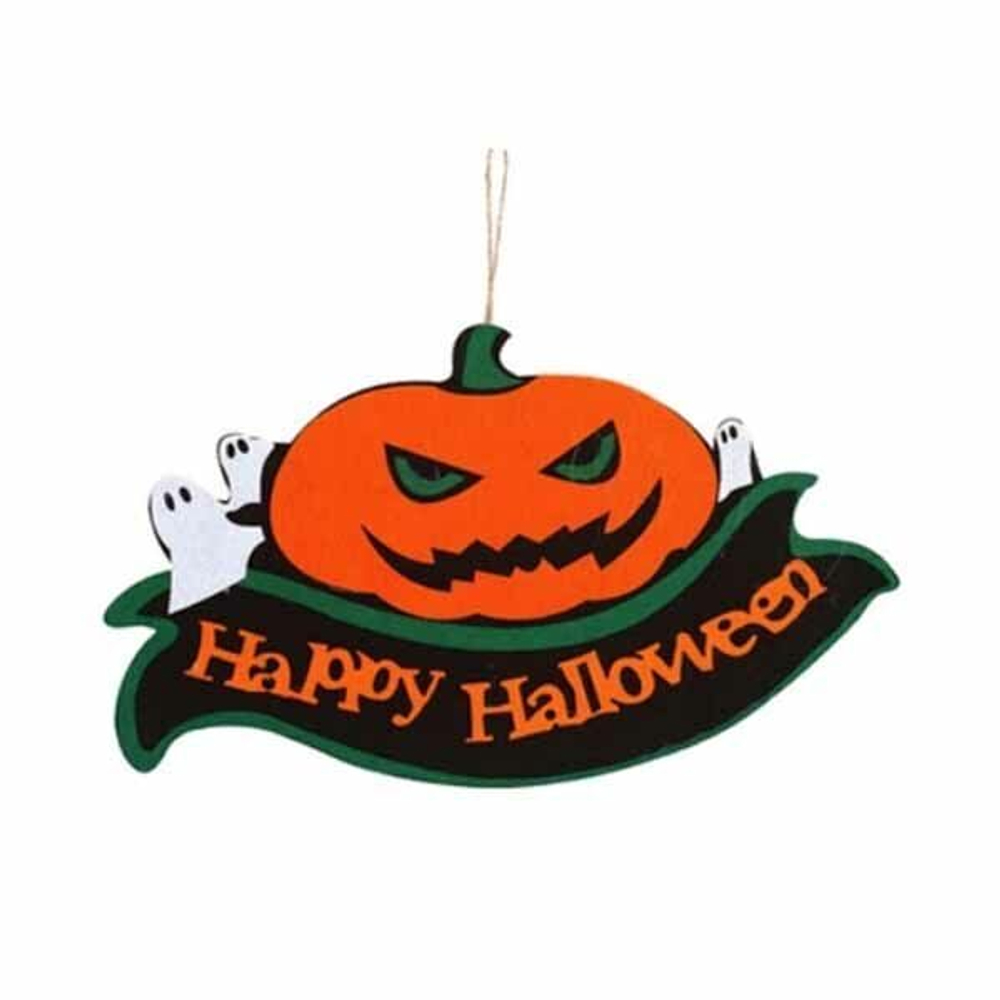 Баннер HWN Тыква злая фетр 38х23см/G