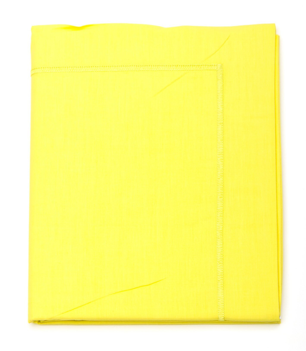 Наволочка 50х73 Blanc des Vosges Uni Citron перкаль Франция