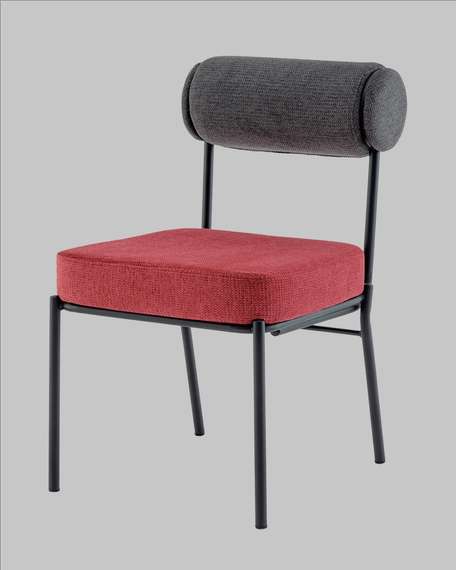 Стул обеденный Roller, тёмно-серый, бордо