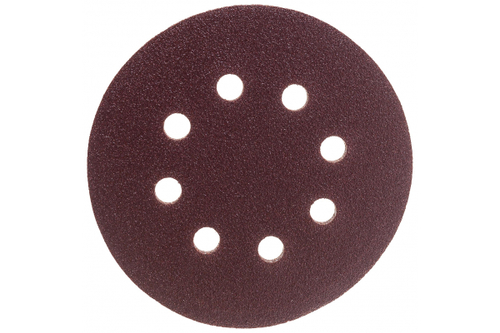 Круг шлифовальный СТАНДАРТ (5 шт; 125 мм; 8 отв; Р80) Зубр 35350-125-080