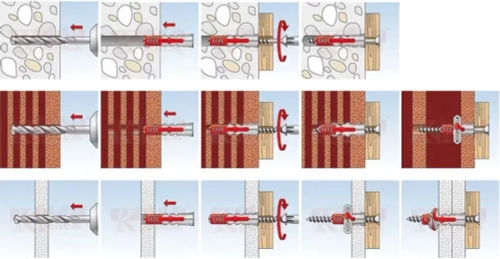 Дюбель универсальный Fischer DUOPOWER 12x60, 4 шт.