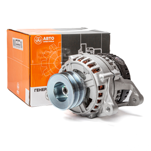 Генератор, МАЗ, дв. ЯМЗ, 28 В, 95 А, 2-ручьевой (ан. 6582.3701-02)