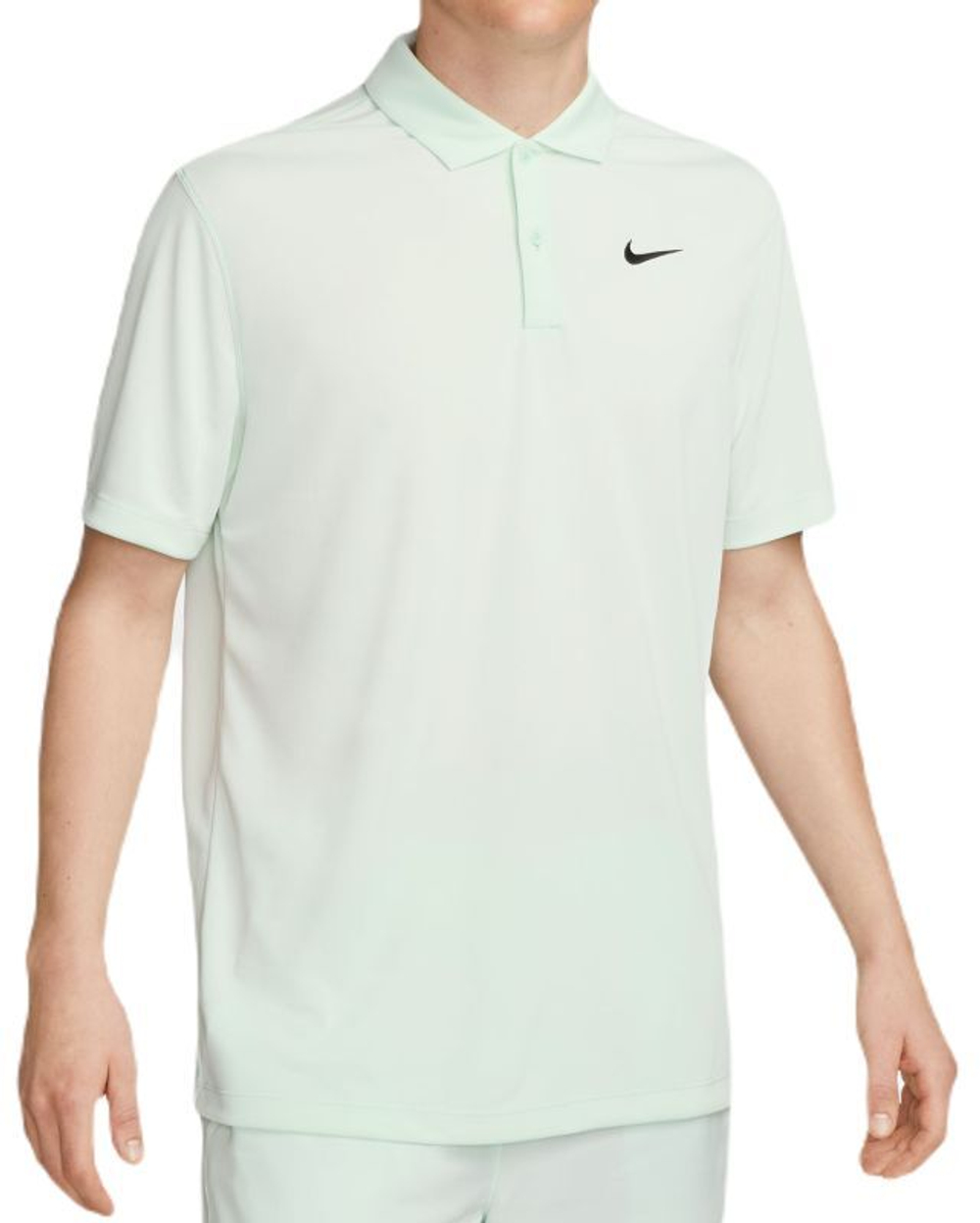 Мужское теннисное поло Nike Court Dri-Fit Solid Polo - barely green/black