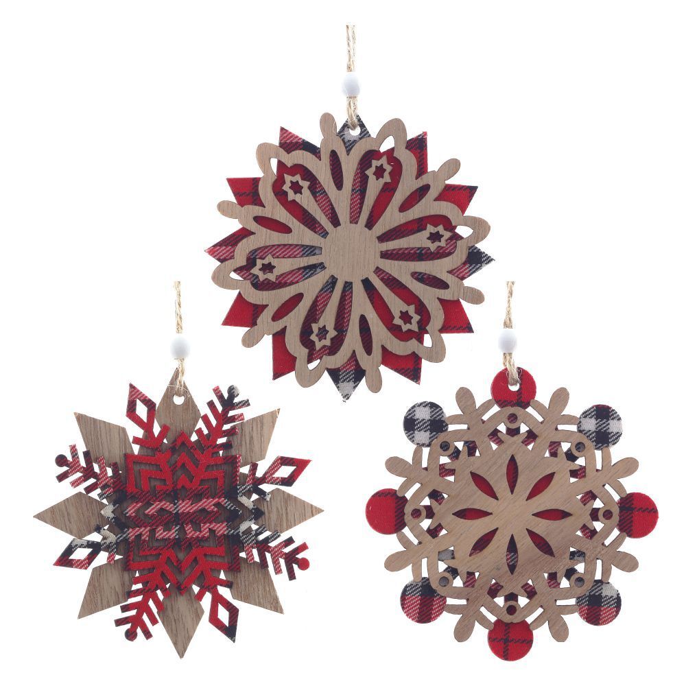 GAEM Украшение новогоднее "Снежинка", L10 W0,5 H11 см, 3в.