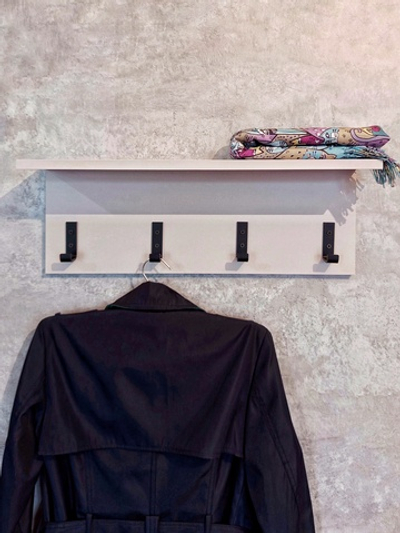 Вешалка настенная лофт (Светло-серый кашемир)