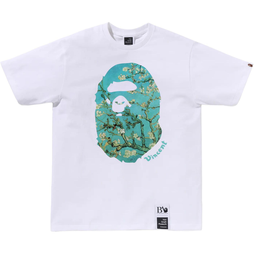 A Bathing Ape X Van Gogh Museum Ape Head Canvas Art Iv Tee