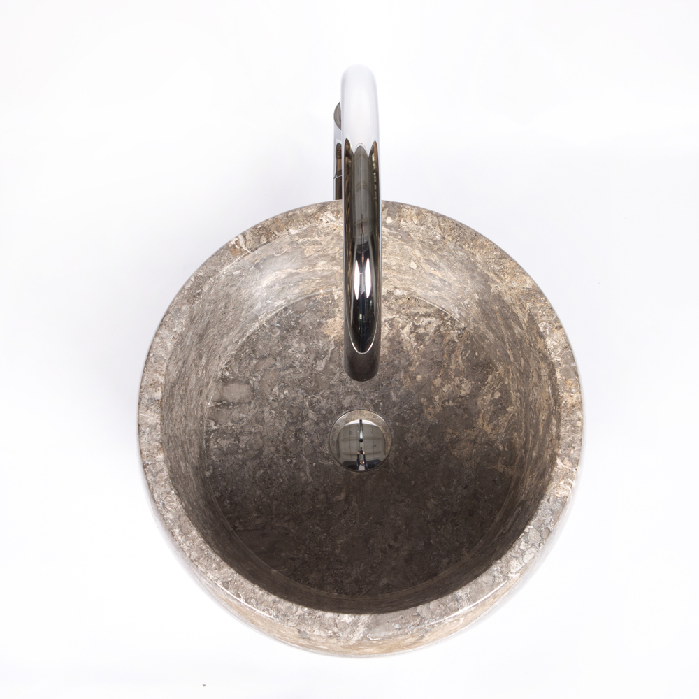 Раковина напольная из мрамора Round Midle MN-61708 45*45*90