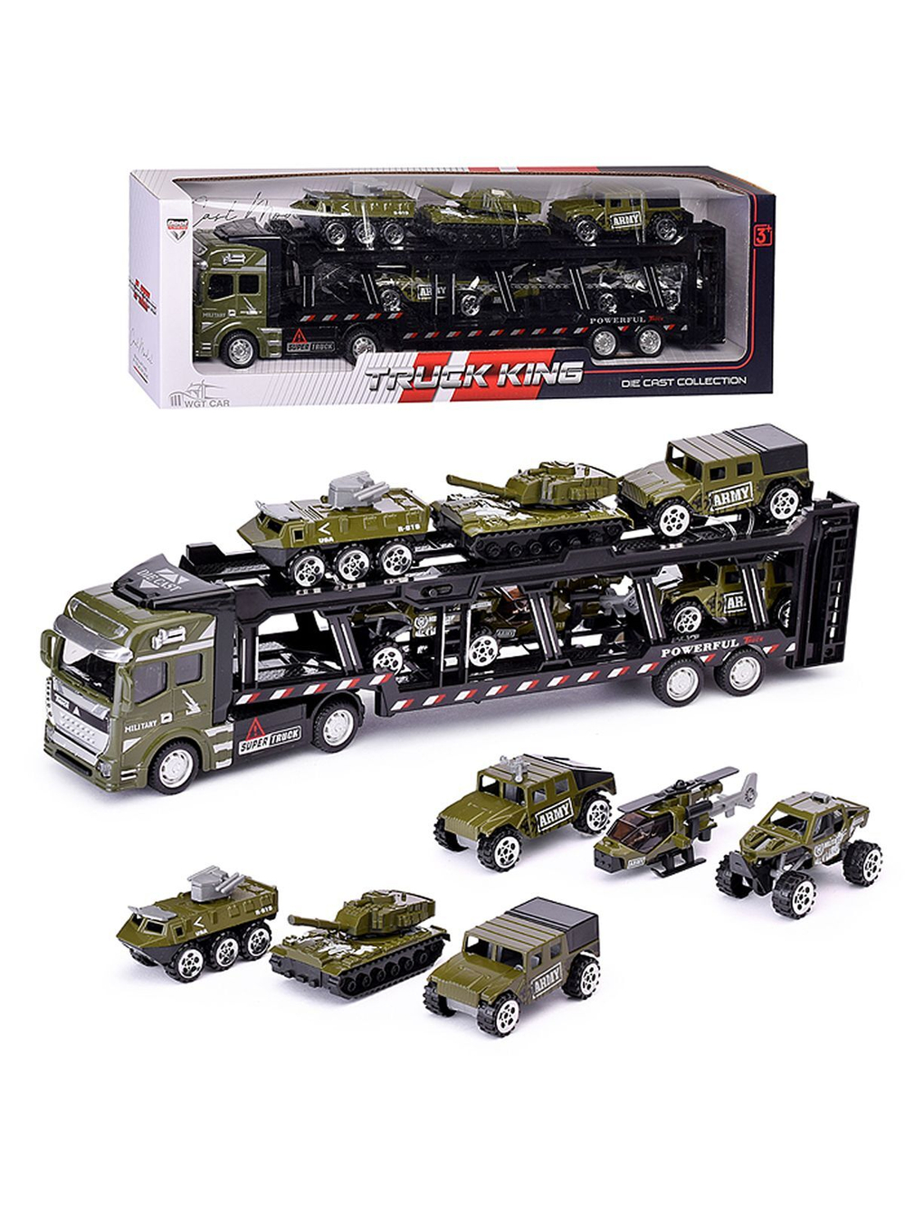 Игровой набор Автовоз с военной техникой (2212-10G)