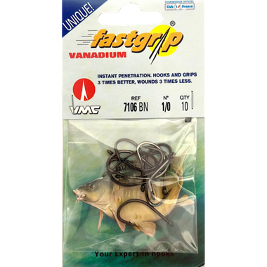 Крючок VMC 7106BN Карп №06 черный никель 10шт