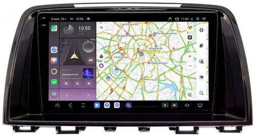 Магнитола для Mazda 6 2012-2014 - Kuberg OL-9580 QLed+2K, Android 13, Быстрейшая, CarPlay, 4G SIM-слот
