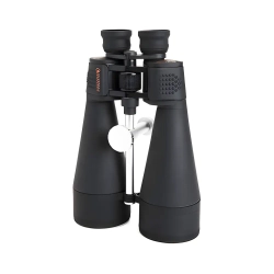 Бинокль Celestron SkyMaster 20x80 - фронтальный вид с креплением