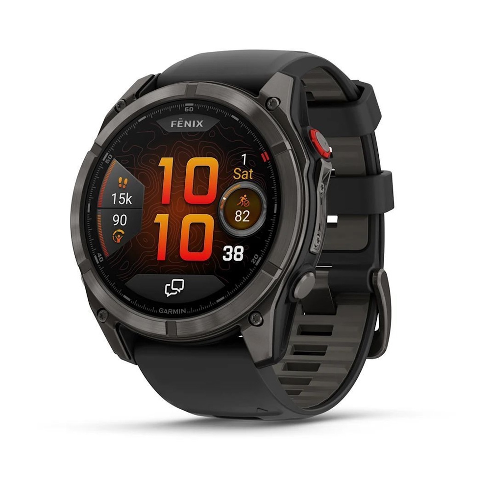Garmin Fenix 8 Pro - 51 mm AMOLED Sapphire Carbon Gray DLC Titanium Black / Pebble Gray