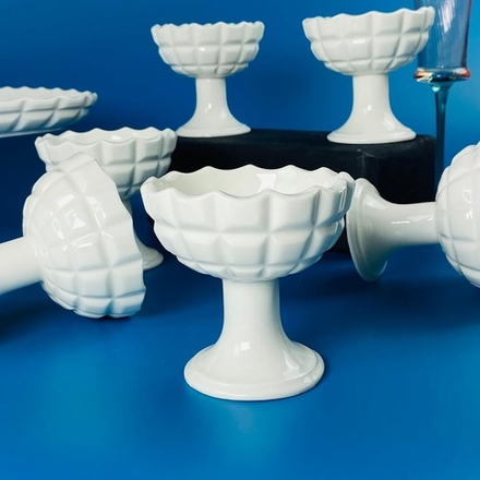 Lenardi 163-044 Набор из 6 креманок 10,5х9,5см КОРНЕЛИЯ в под.уп.(х8)Фарфор