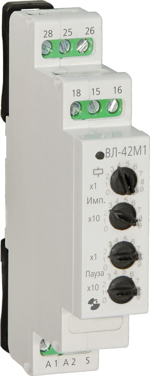 Реле времени ВЛ-42М1 0,1сек-99час, 1з+1п, универсальное питание (циклическое)