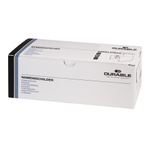 Бейджи горизонтальные ИЗОГНУТЫЕ (40х75 мм), КОМПЛЕКТ 25 шт., магнитные, ПРОЗРАЧНЫЕ, DURABLE (Германия), 8123-19